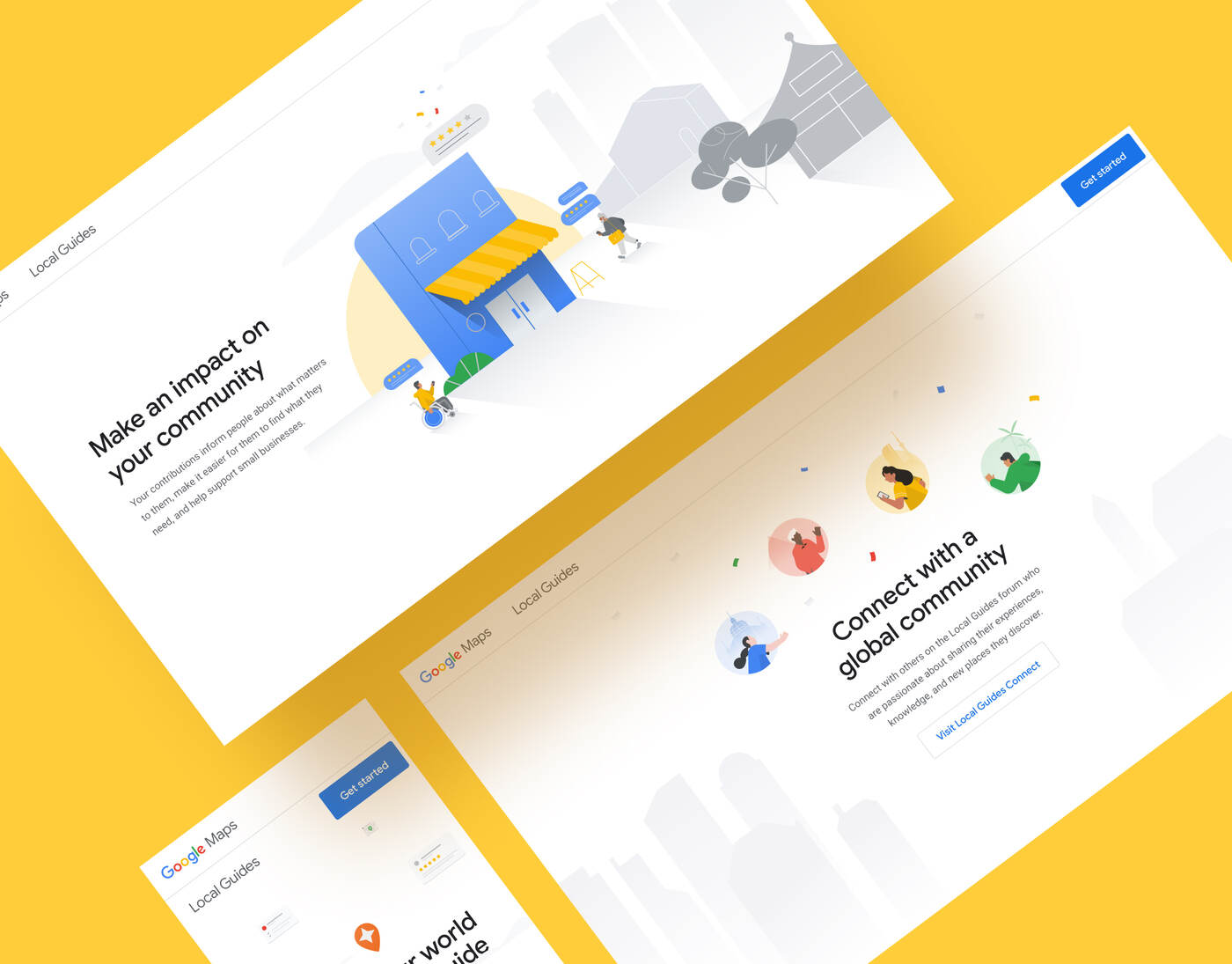 Google Maps Local Guides web design