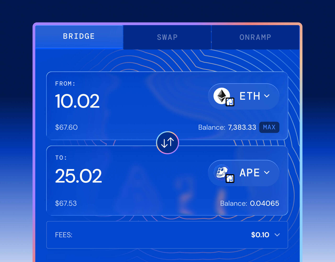 ApeChain bridge interaction